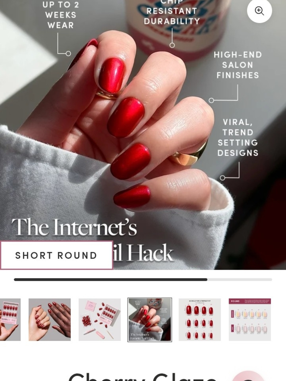 NEW GLAMnetic Press-On Nails - Set Of three - Picture 2 of 12